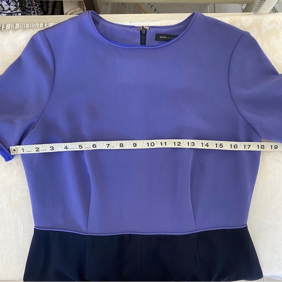 Marc Jacob purple navy 2 tone dress - Picture 4 of 8